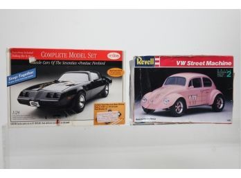 Revell VW Street Machine (Open Box) & Testors Pontiac Firebird (Open Box)