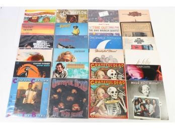 Lot Of 24 Lp Records - Including The Grateful Dead, Jimmy Buffett, The Beach Boys, And Others
