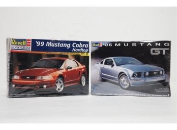 Revell 06 Mustang GT & Revell Monogram 99 Mustang Cobra Hardtop Model Cars ~ New In Sealed Box