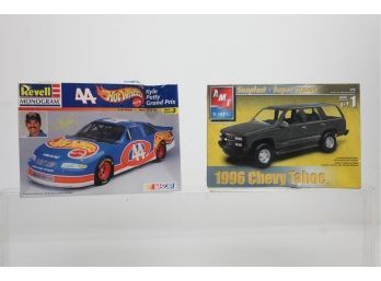 Revell Hot Wheels #44 Kyle Petty Grand Prix & AMT 1996 Chevy Tahoe Model Cars - Sealed In Box