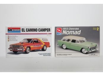 AMT 1955 Chevy Nomad (Open Box) & Monogram El Camino Camper (New/Sealed)