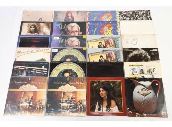 Lot Of 24 Lp Records - Including Bonnie Raitt, Emmylou Harris, David Bromberg, And Others