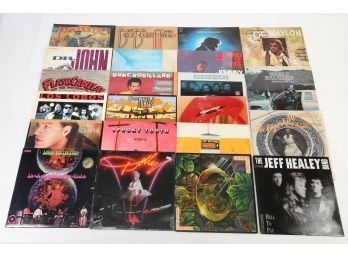 Lot Of 22 Lp Records - Including Johnny Cash, David Gilmour, Merle Haggard, And Others