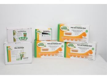 Little Sprouts Fill Station, Perfect Portion Trays, Food Pouches, Microwavable Sterile Bags ~ Lot 2