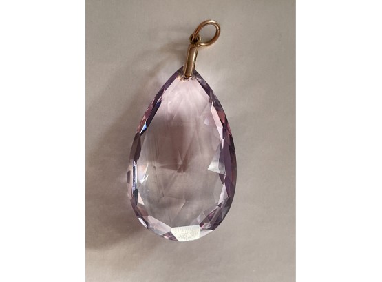 Antique Amethyst Pendant With Gold Mount