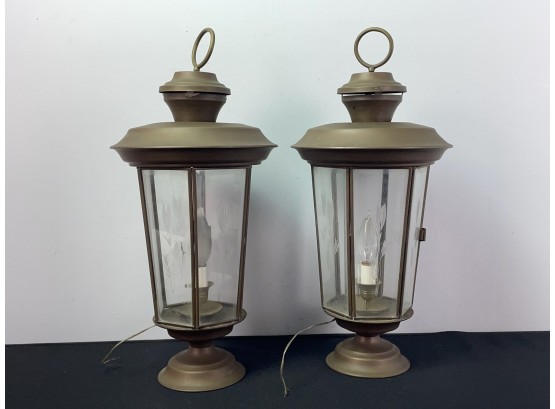 Hanging Brass Lamps/lanterns