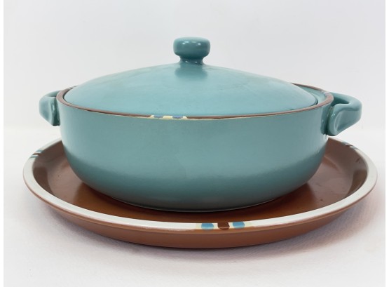 Dansk Mesa Plate And Covered Casserole
