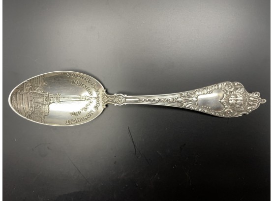 Soldiers & Sailors Monument Indianapolis, Indiana Sterling Silver Souvenir Spoon