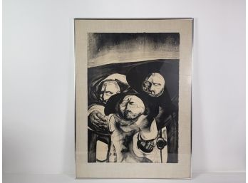Abstract Litho 1967 Signed Lucas