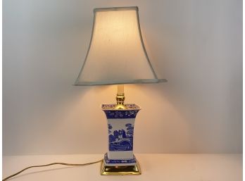 Spode Blue Tower Lamp