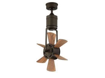 Ceiling Fan With Remote Control 20 In. Rustic Paddle Fan Outdoor Espresso Bronze