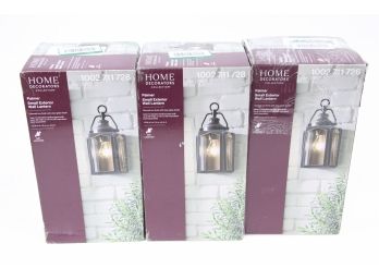3 Home Decorators Collection 1-Light Charred Iron Outdoor Wall Lantern Sconce