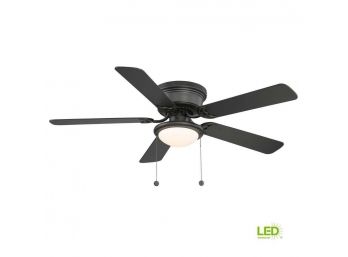 Hugger 1002 493 483 52 Inch Black Led Indoor Ceiling Fan With Light Kit