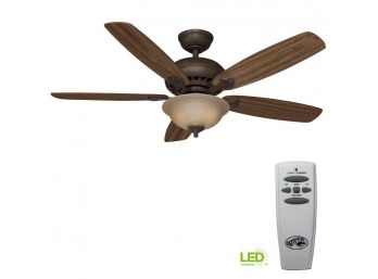 Hampton Bay Southwind 52 In. Venetian Bronze Ceiling Fan W/ LED Light And Remote