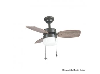 Triplicity 30 In. Indoor Oil-Rubbed Bronze Ceiling Fan With Light