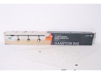 Hampton Bay 3-Light Retro 44 In. Black Linear Track Lighting Kit. 931