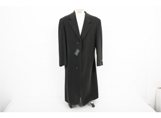 Vintage RALPH LAUREN Men's Long Coat 100 Wool Size 38 Regular - Never Worn With Tags