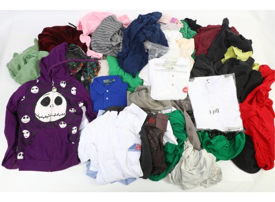 Large Lot Assorted Polos & Long Sleeve Knits