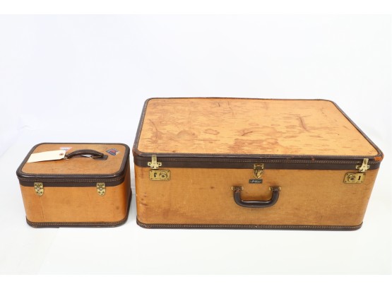 Vintage Amelia Earhart Suitcase And MakeUp Case