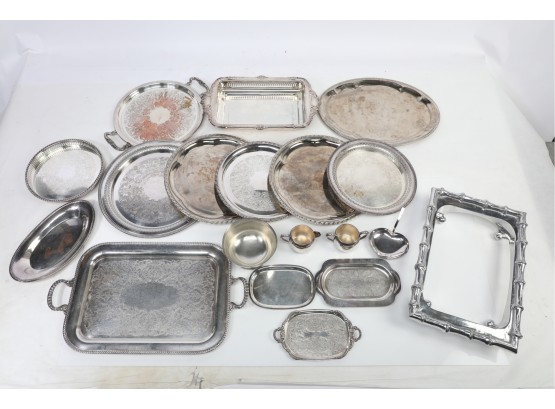 Lot Of Assorted Silverplate And Serviceware