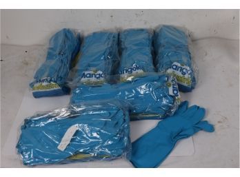 6 Dozen Ansell Marigold 12' Blue Nitrile Gloves Size 8