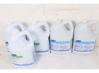 5 Diversey Virex II 256 One Step Disinfectant Cleaner & Snapback Spray Buff 1 Gallon Jugs