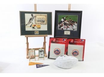 Large Assortment Of Sports Related Memorabilia - Baseball, Football, Basketball And Hockey