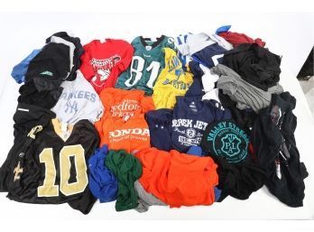 Large Lot Sports Shirts And Athletic Clothes