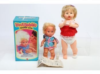 Vintage Luv A Bubble Mattel Doll W/ Box And Extra Doll