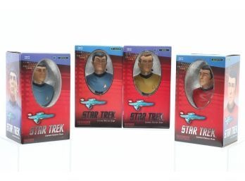 4pc Lot Star Trek Sideshow Collectible Busts