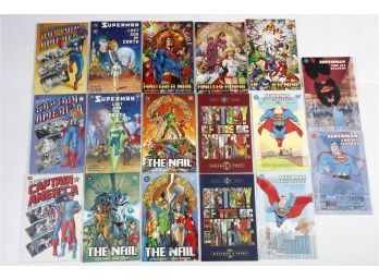Lot Of 17 Assorted Marvel & DC Comic Books - Captain America - Superman