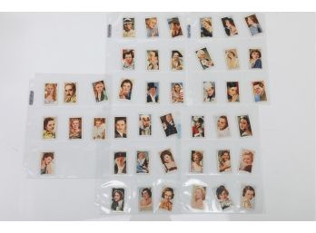 Lot Of 43 Portraits Of Famous Stars Cards Gallaher Ltd