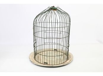 Green Metal Parrot Cage