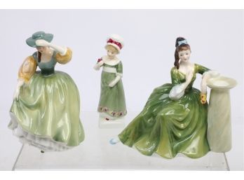 Vintage 3pc Royal Doulton Figurine Lot
