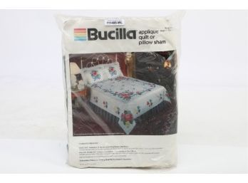 Vintage Bucilla 40387 Romantic Ribbons King Queen Quilt Kit