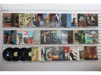 Lot Of 42 Assorted Vinyl Records: Marshall Tucker, Loverboy, Fleetwood Mac, Etc.
