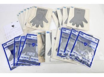 Large Group Of New North Silver Shield  Chemical Resistant Gloves