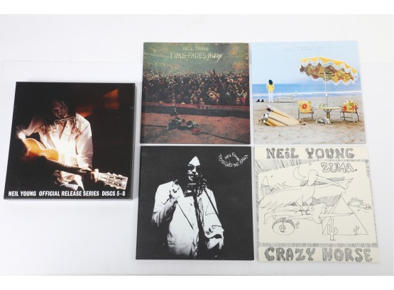 5pc Neil Young Assorted Vinyl Record Lot