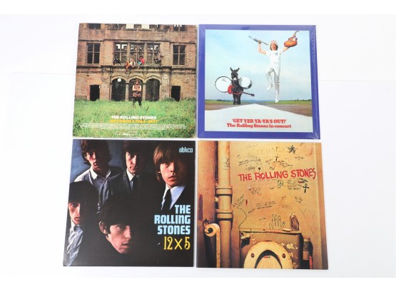 4pc Rolling Stones Assorted Vinyl Record Lot
