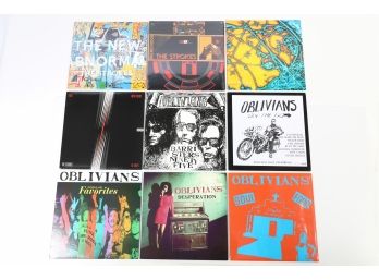 9pc Record Lot Oblivions And The Strokes
