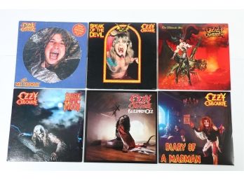 6pc Assorted Ozzy Osbourne Record Lot