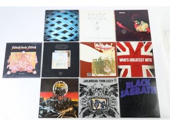 10pc Assorted Rock Records Lot