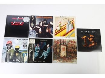 7pc Black Sabbath Assorted Vinyl Record Lot