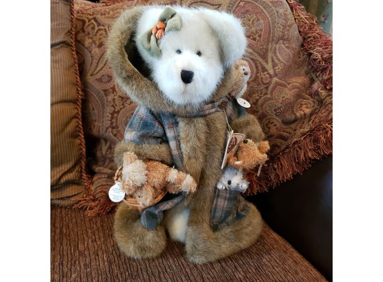 14' Boyds Bear - Fern Woodsbeary With Her Forest Friends, Stand And Original Tags