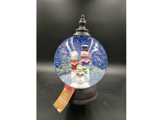 Gerston Large 9' Snow Globe With Swirling Glittery Snow With Snowmen