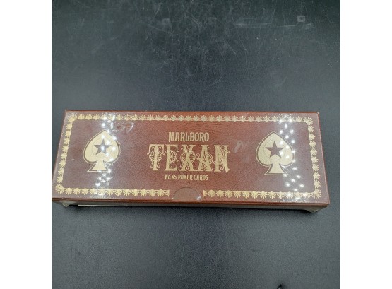 NEW FACTORY SEALED Vintage Marlboro Texan No. 45 Poker Cards