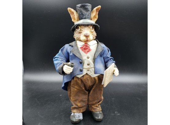 Folkraft Possible Dreams Collection - Rabbit Wearing Top Hat And Monocle