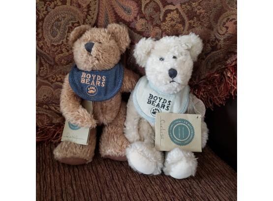 Lot Of 2 Boyds 9' Bears Corliss And Quincy -  With Tags