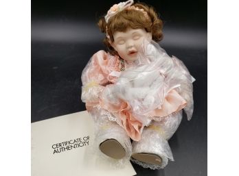 Marie Osmond 7' Porcelain Tiny Tot Baby Ashley Doll