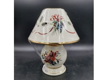 Lenox Porcelain Winter Greetings Cardinal Lamp  - Lot 1